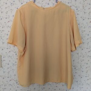 💛 Vintage Lauren Lee Top Elegant Women's Blouse Shoulder Pads Soft